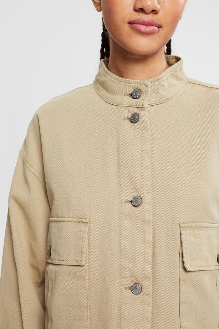Giacca in cotone, PALE KHAKI, detail image number 2