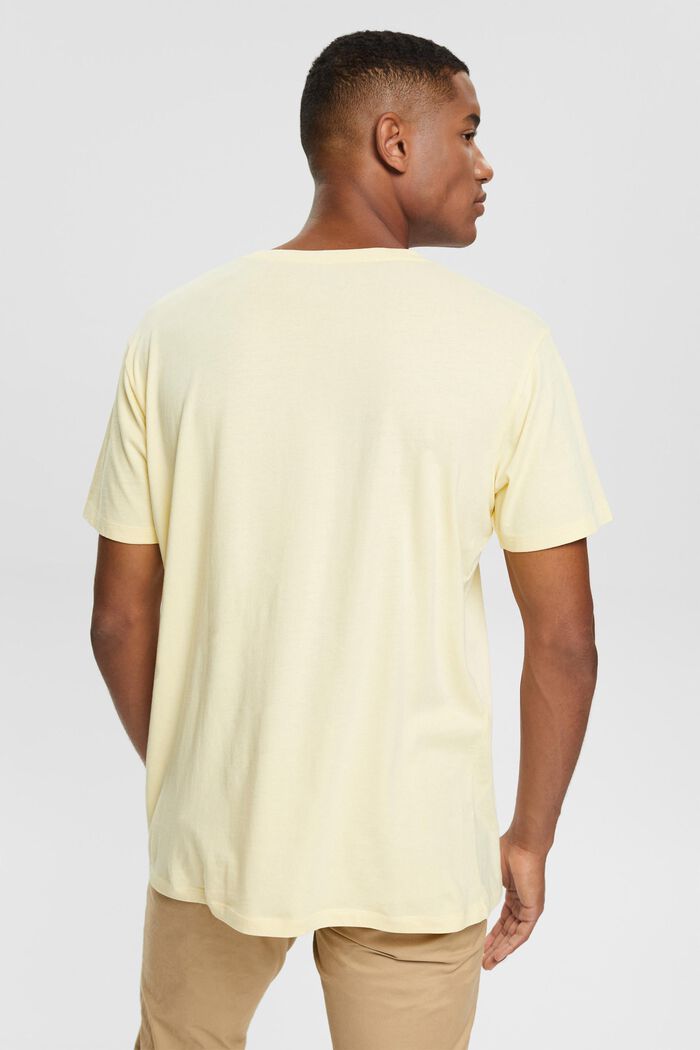 T-shirt in jersey con stampa, PASTEL YELLOW, detail image number 4