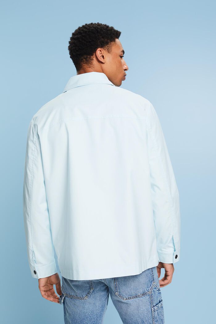 Overshirt in twill, PASTEL BLUE, detail image number 2