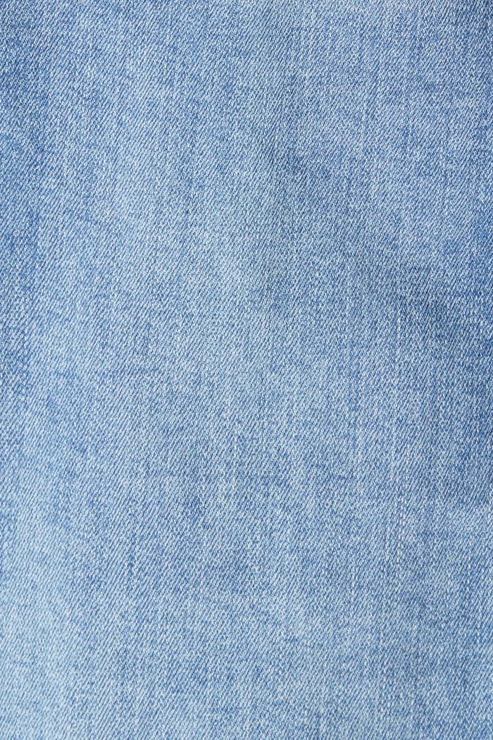 Jeans con bottone doppio, cotone biologico, BLUE LIGHT WASHED, detail image number 1