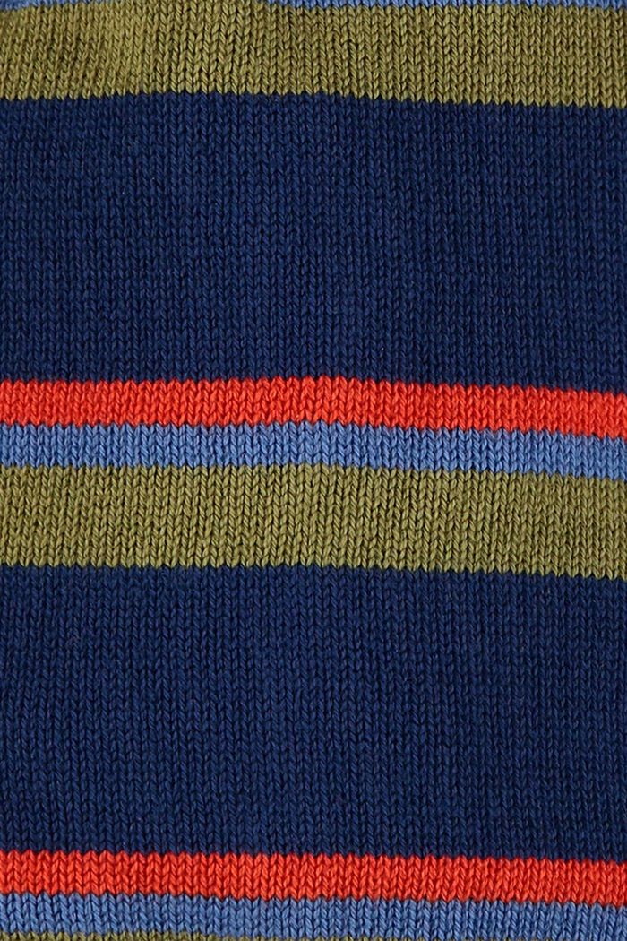 Berretto a righe 100% cotone, BLUE, detail image number 1