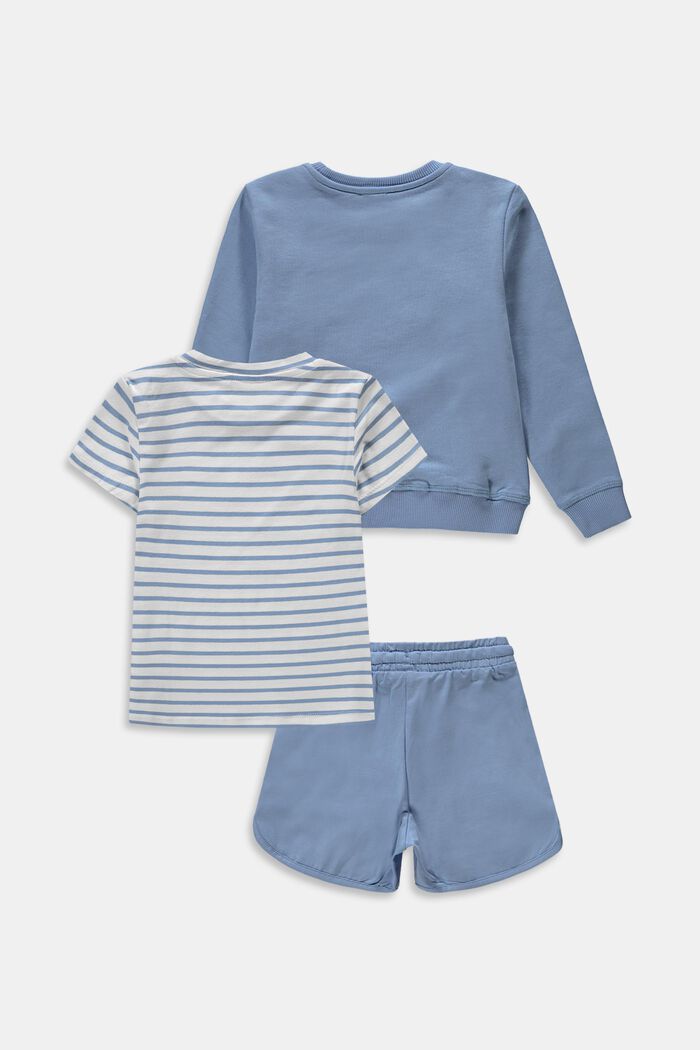 Set: felpa, maglia e shorts, BRIGHT BLUE, detail image number 1