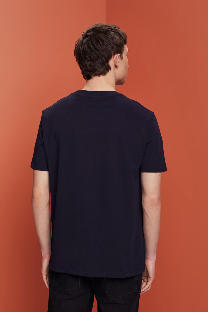 T-shirt in jersey con stampa, 100% cotone, NAVY, detail image number 3