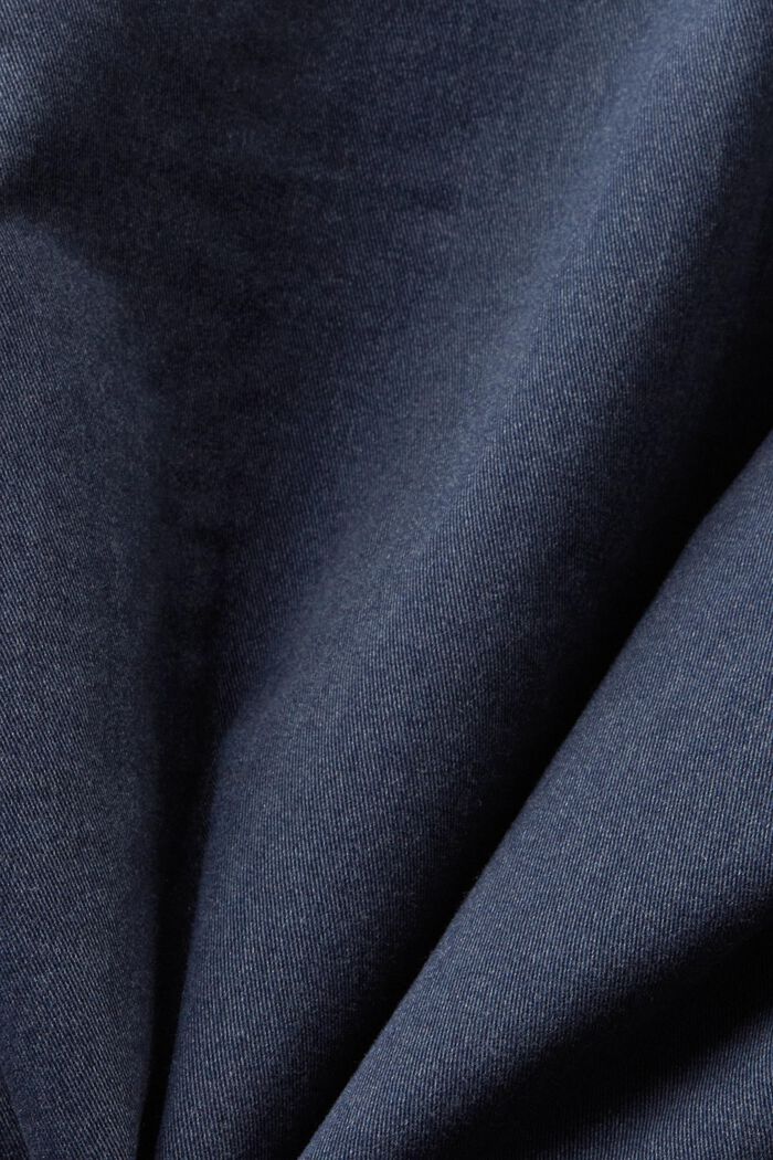Giacca cropped in twill di cotone, NAVY, detail image number 5