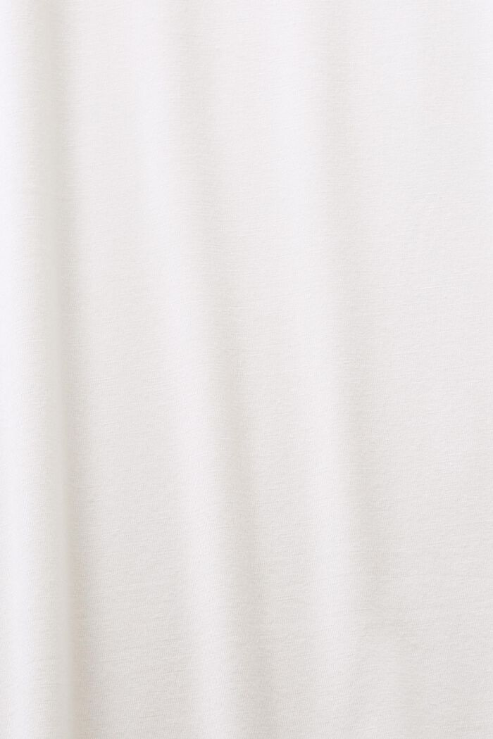 Maglia a maniche lunghe in tessuto misto, OFF WHITE, detail image number 5