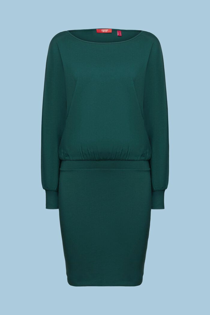 Abito mini in jersey, EMERALD GREEN, detail image number 5