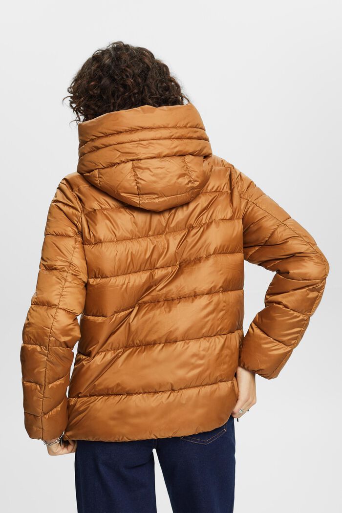 Riciclato: giacca in piumino con cappuccio, CARAMEL, detail image number 3