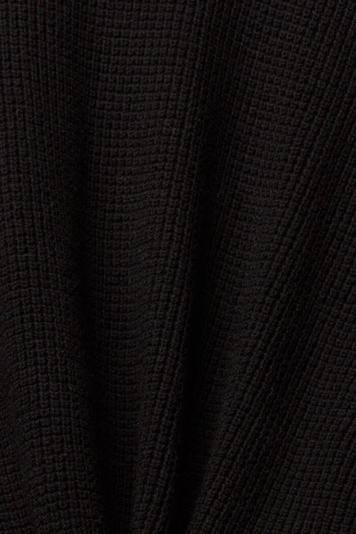 Cardigan in maglia aperto, BLACK, detail image number 1