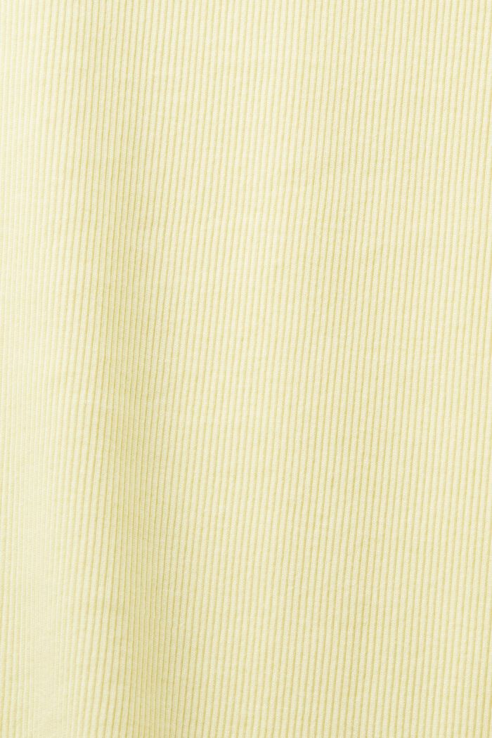Maglia a girocollo a coste, LIME YELLOW, detail image number 6