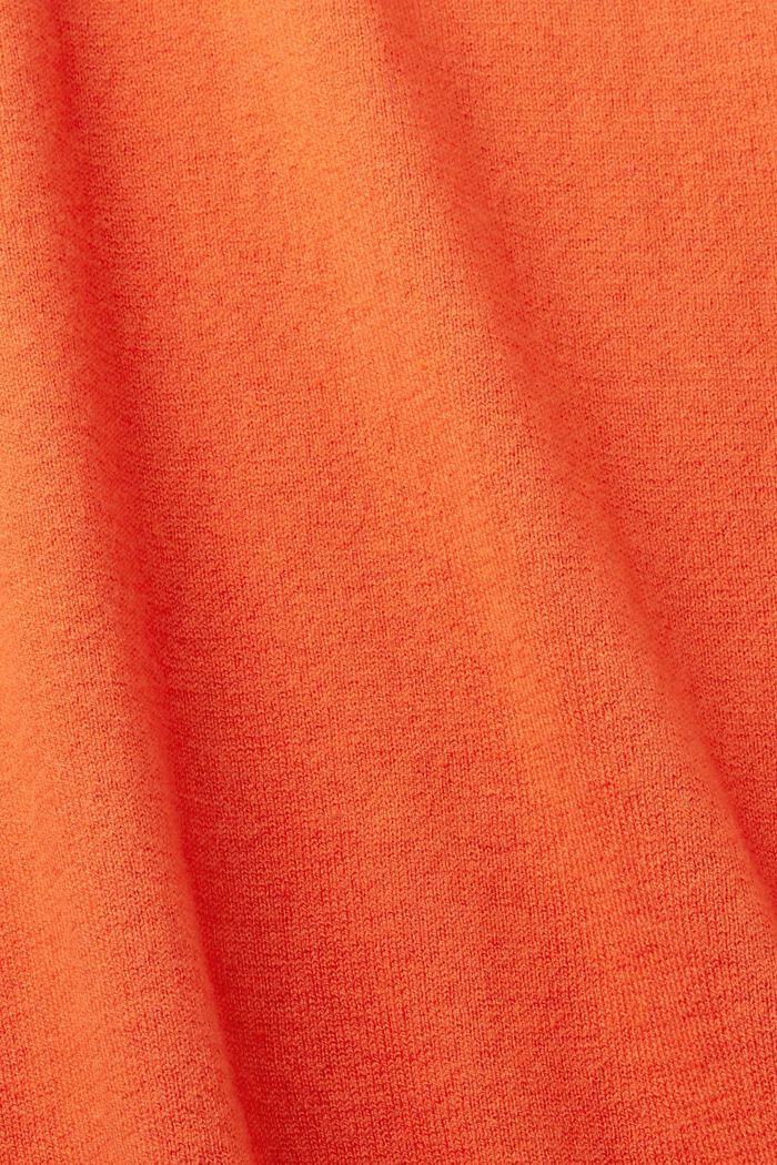 Pullover in maglia sottile, ORANGE RED, detail image number 5