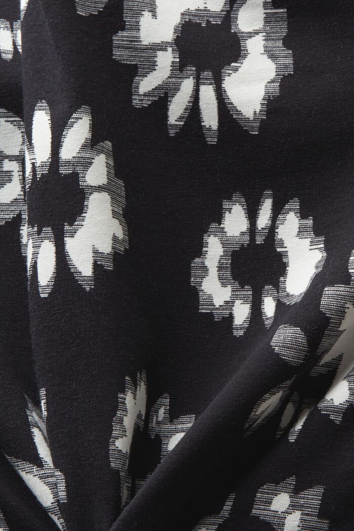 Maglia a maniche lunghe con stampa, BLACK, detail image number 6