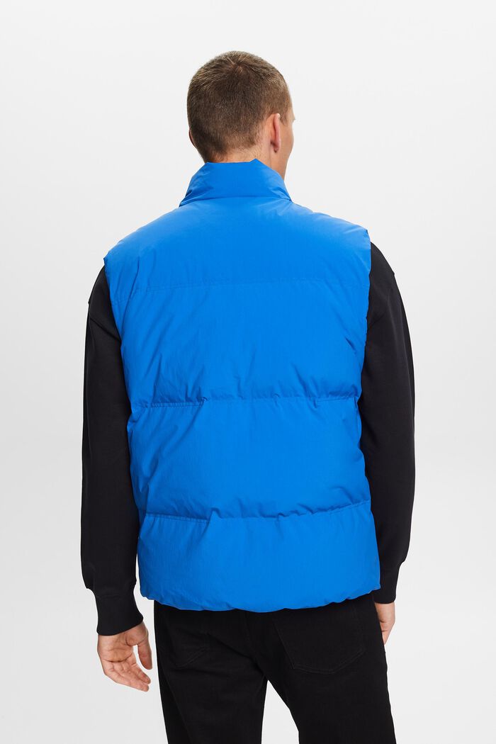 Gilet trapuntato in piumino, BRIGHT BLUE, detail image number 3