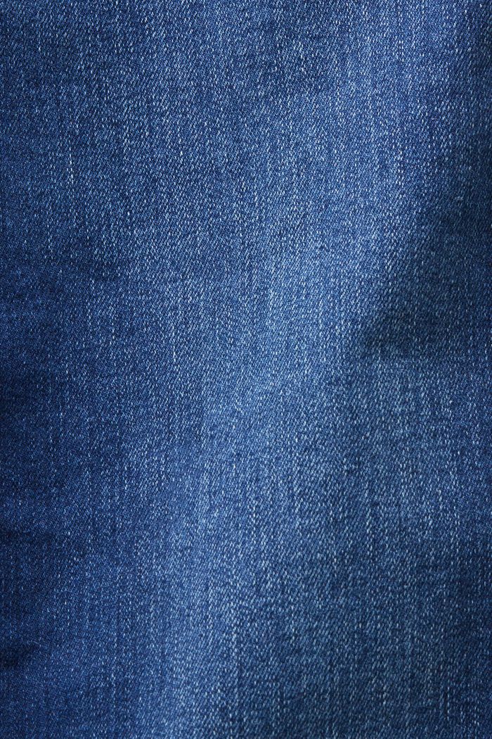 Jeans Slim Fit a vita media, BLUE DARK WASHED, detail image number 6