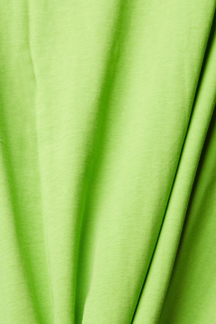 T-shirt in jersey con logo stampato, CITRUS GREEN, detail image number 1