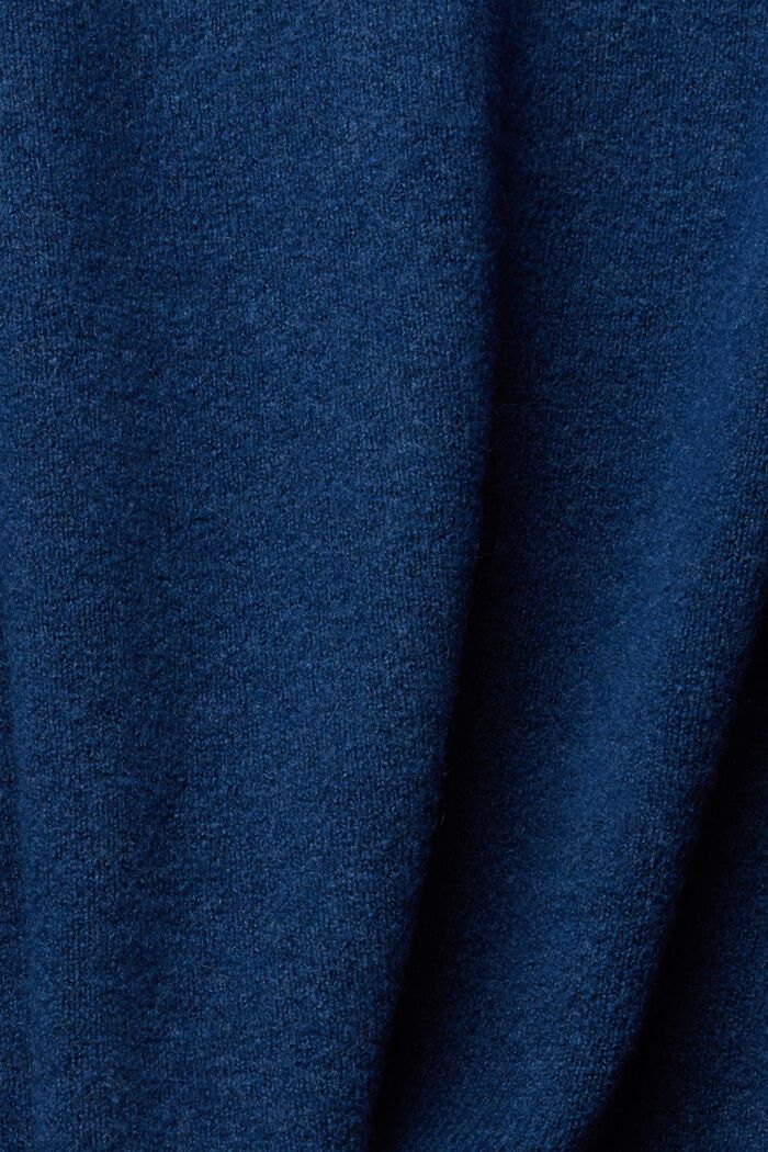 Con lana: cardigan con scollo a V, PETROL BLUE, detail image number 1
