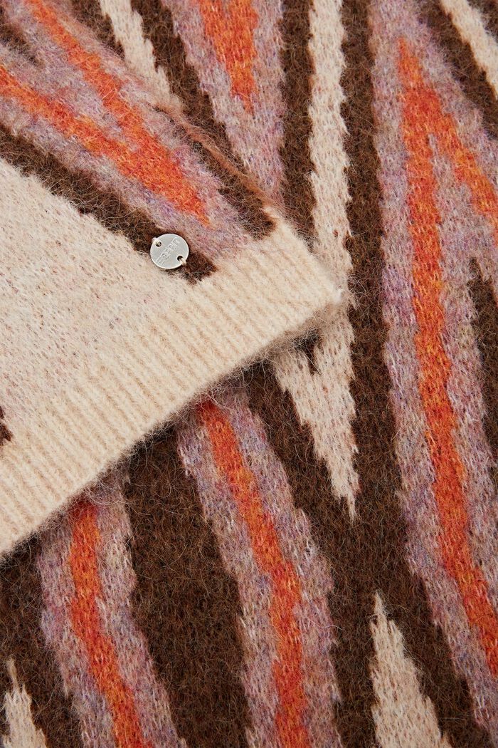 Sciarpa in misto lana mohair, BEIGE, detail image number 1