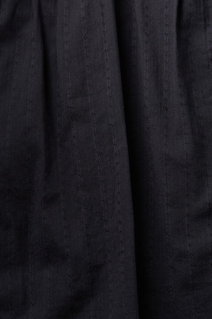 Blusa in pizzo con bordo smerlato, BLACK, detail image number 6