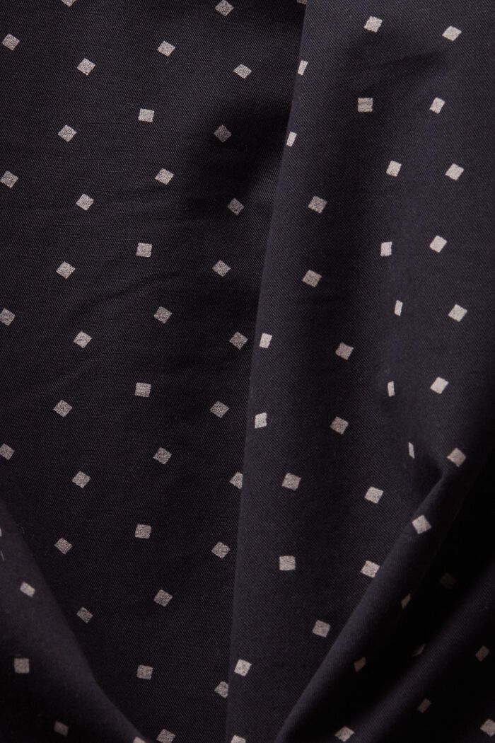 Pantaloncini chino con stampa, BLACK, detail image number 5