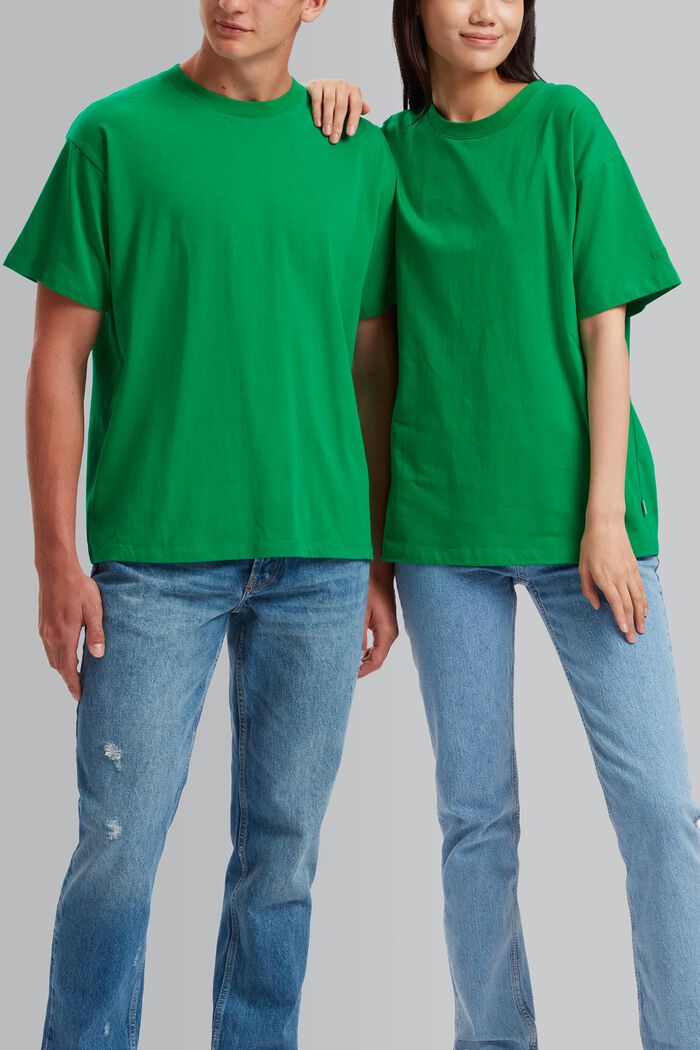 T-shirt unisex con stampa dietro, GREEN, overview