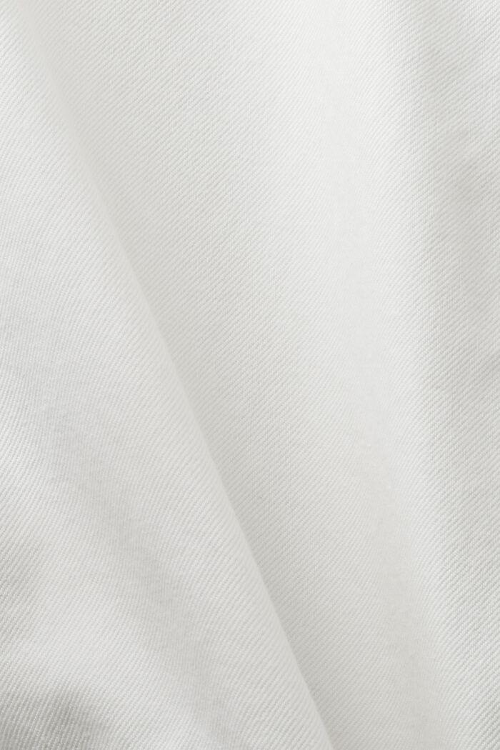 Overshirt in cotone biologico, OFF WHITE, detail image number 6