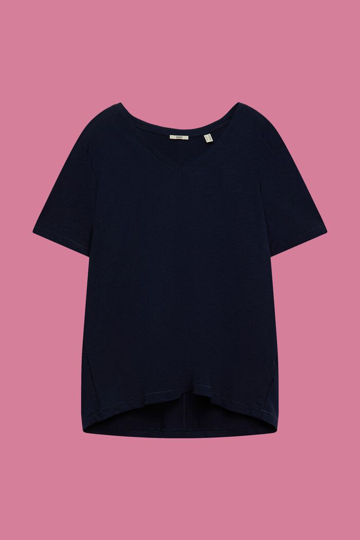 CURVY T-shirt in jersey, 100% cotone, NAVY, detail image number 2