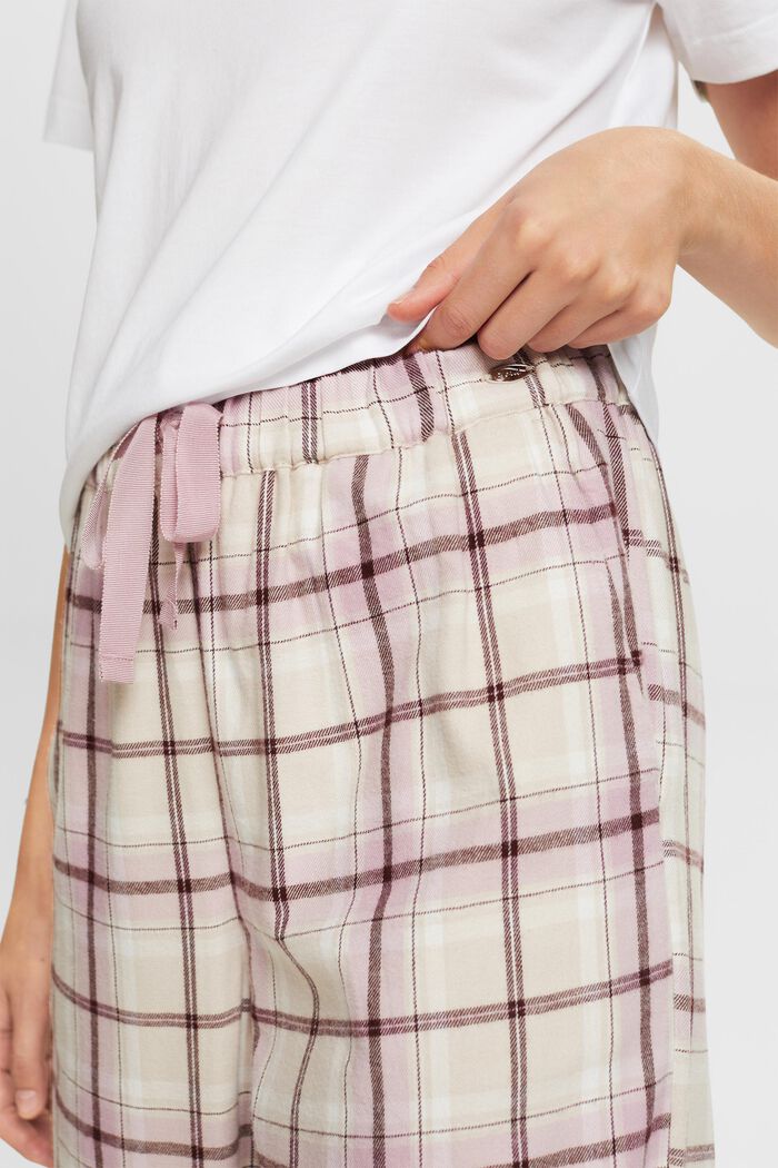 Pantaloni da pigiama in flanella, SAND, detail image number 2