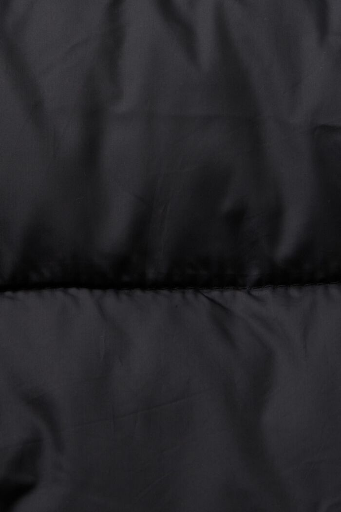 Riciclato: cappotto in piumino con cappuccio, BLACK, detail image number 5