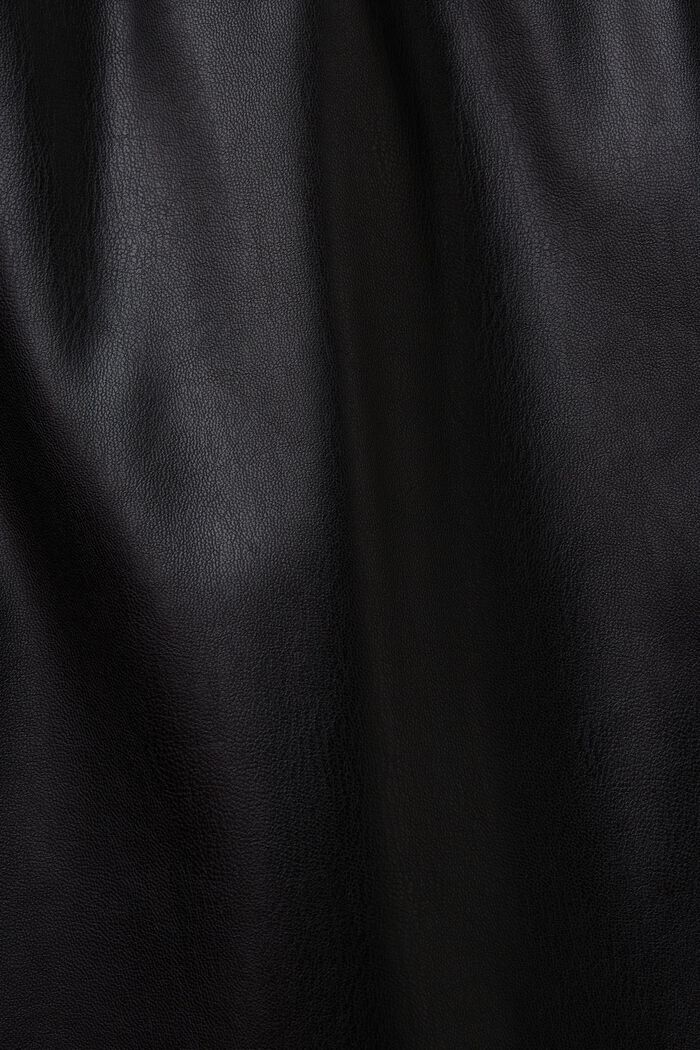 Minigonna in similpelle, BLACK, detail image number 5