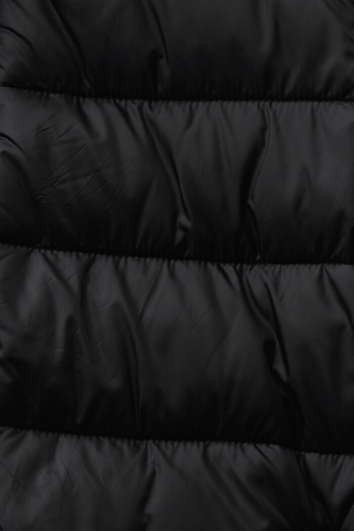 Riciclato: giacca in piumino con cappuccio, BLACK, detail image number 5