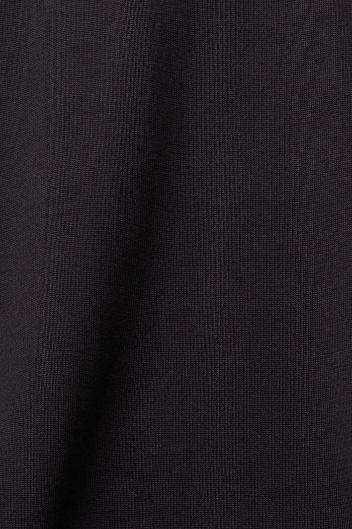 Pullover con cappuccio in maglia, BLACK, detail image number 1
