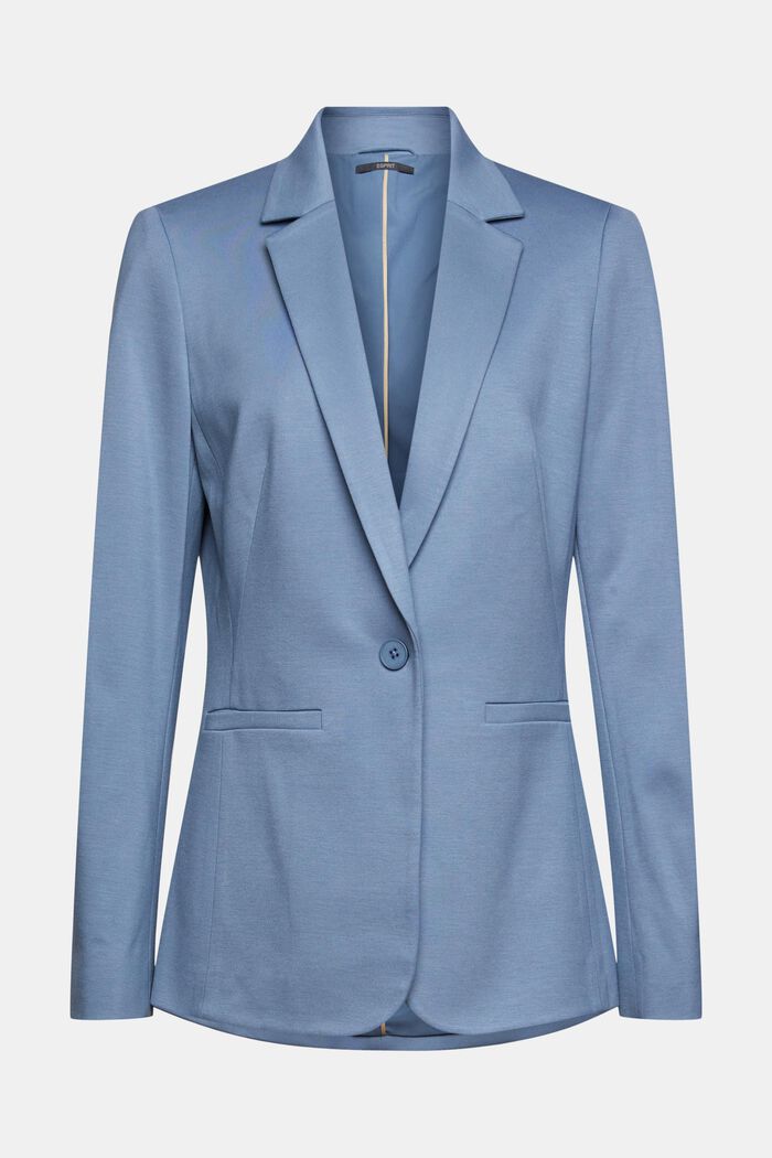 SOFT PUNTO Mix + Match blazer in jersey, GREY BLUE, detail image number 6