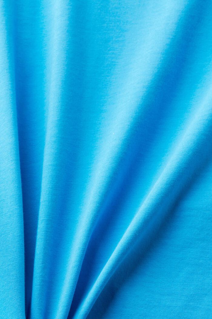 T-shirt sciancrata con girocollo, BLUE, detail image number 5