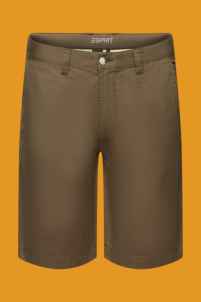 Pantaloncini stile chino, DUSTY GREEN, detail image number 6