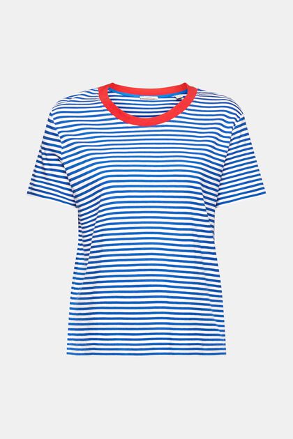 T-shirt a righe, BLUE, overview