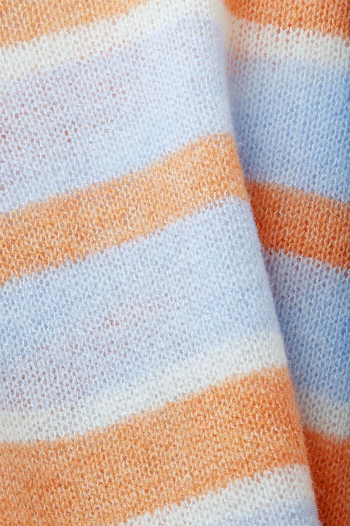 Maglione in maglia a righe, PASTEL BLUE, detail image number 5