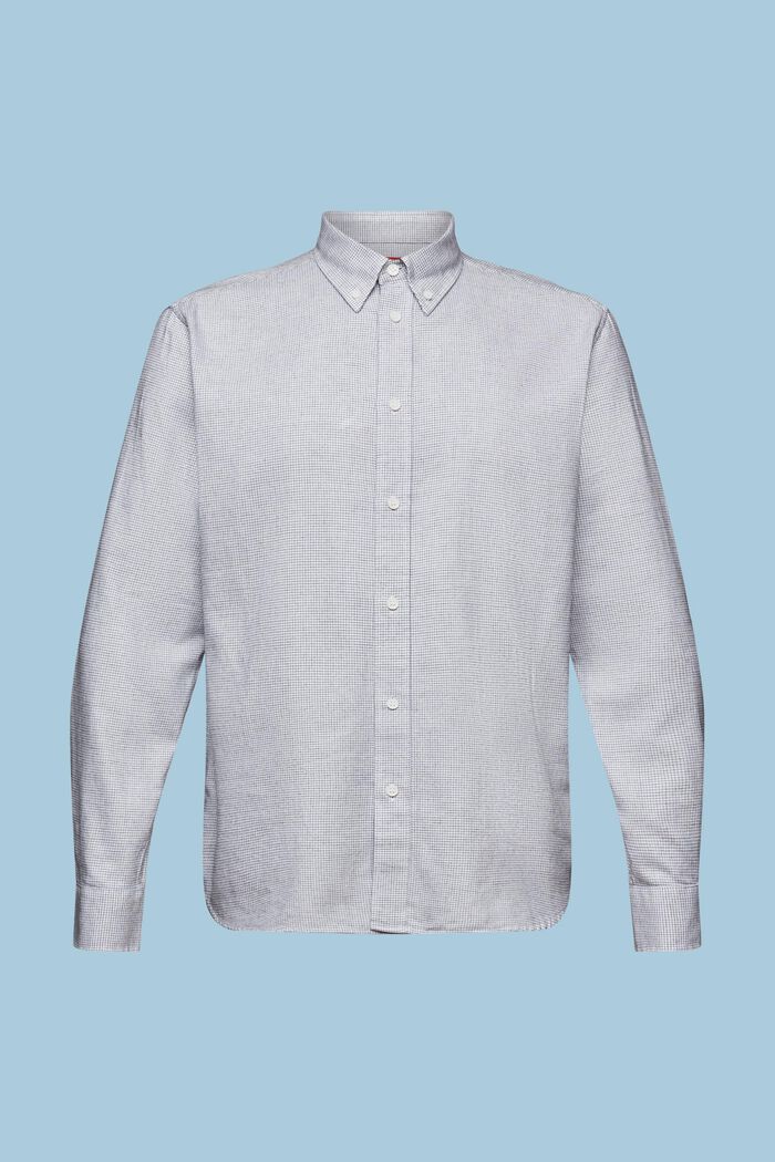 Camicia in cotone a quadretti dalla vestibilità regular, WHITE, detail image number 6