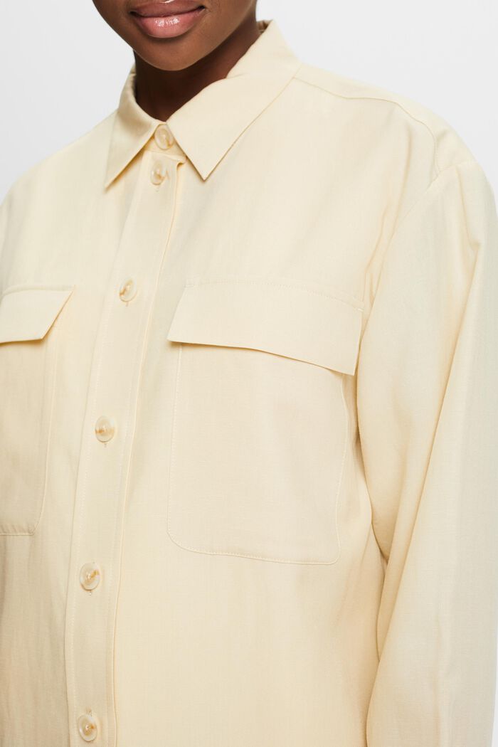 Camicia button-up oversize, SAND, detail image number 3