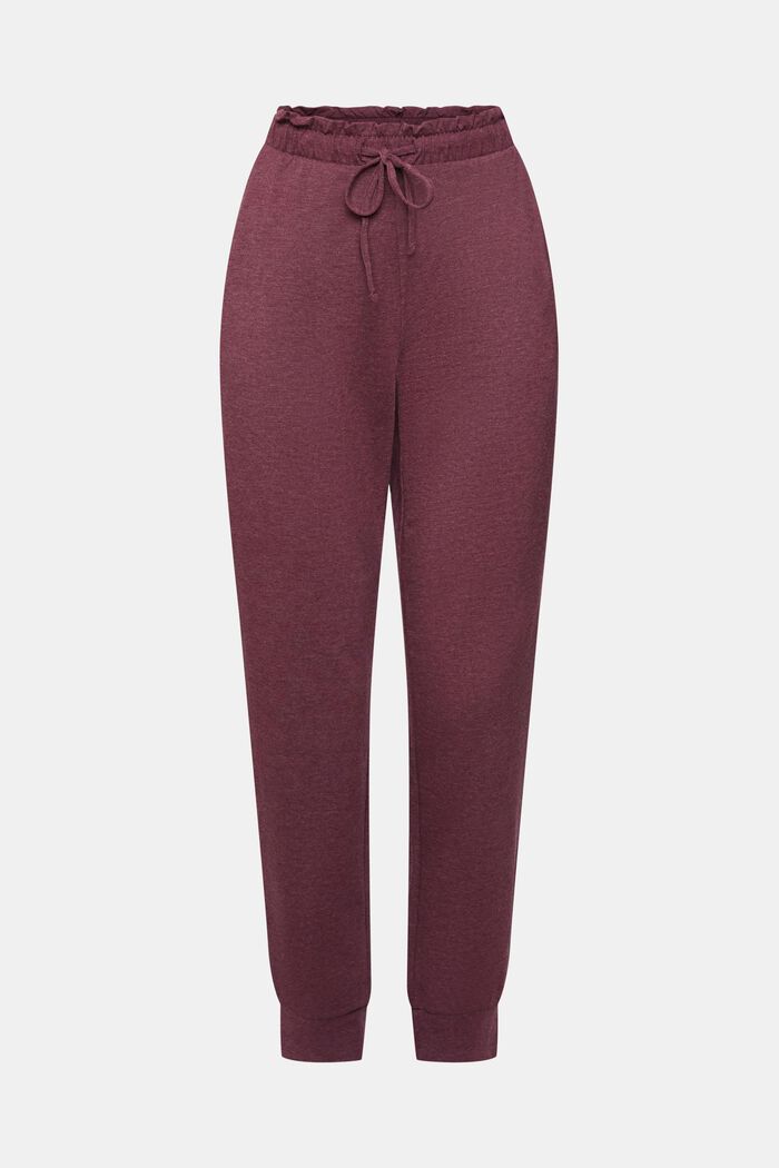 Pantaloni in jersey con cintura elastica, BORDEAUX RED, detail image number 5