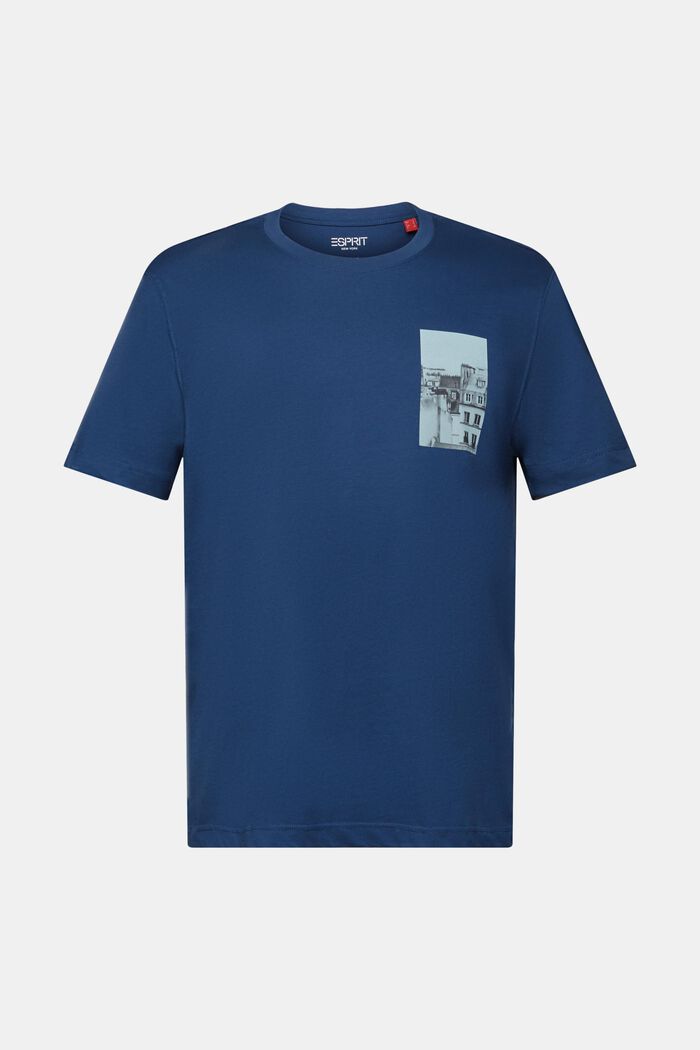 T-shirt con stampa dietro e davanti, GREY BLUE, detail image number 6