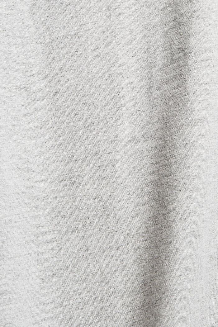 T-shirt in jersey con stampa, cotone biologico, LIGHT GREY, detail image number 4