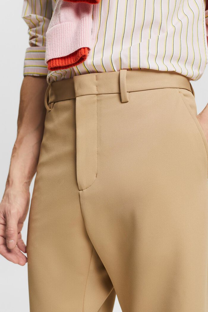 Pantaloni in twill, BEIGE, detail image number 4