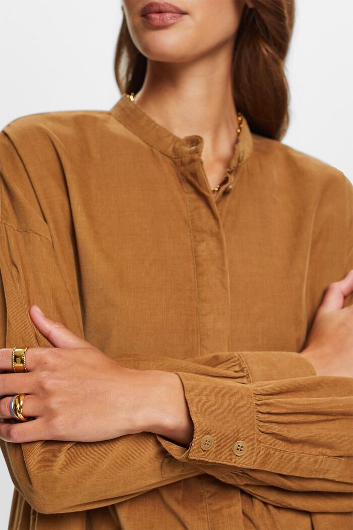 Blusa in velluto con balza, BARK, detail image number 2