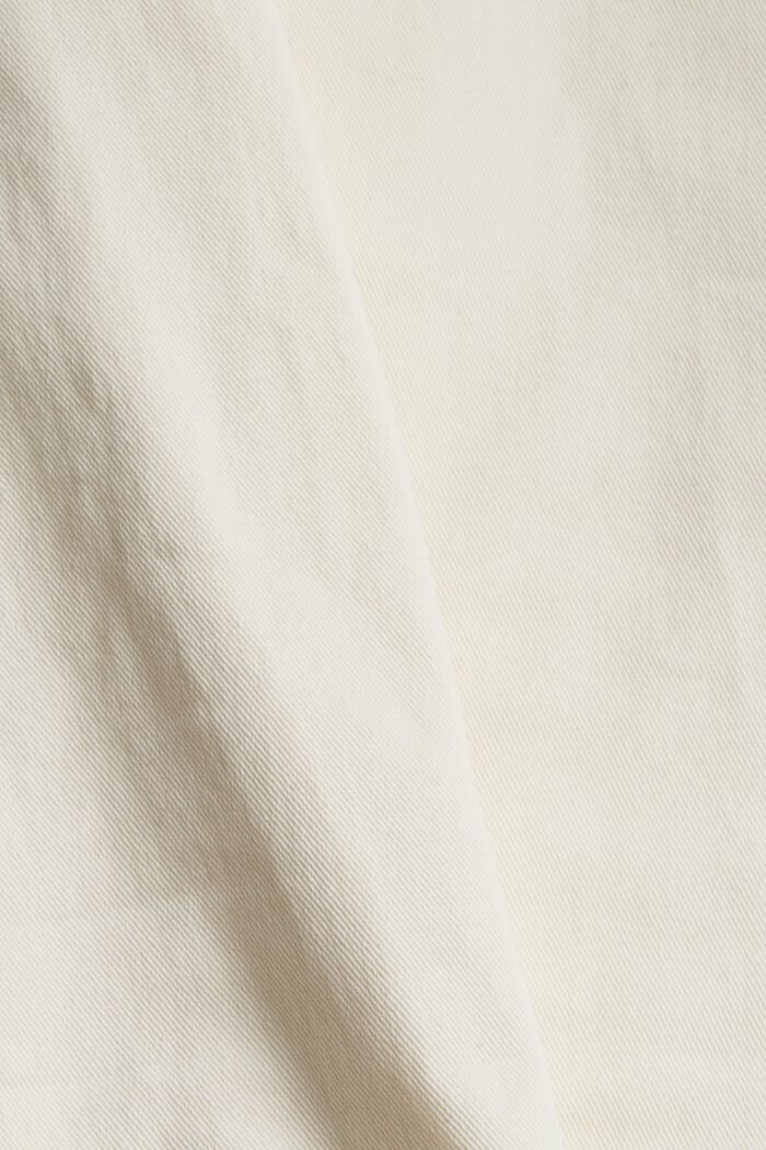 Pantaloni stretch con dettaglio con zip, OFF WHITE, detail image number 1