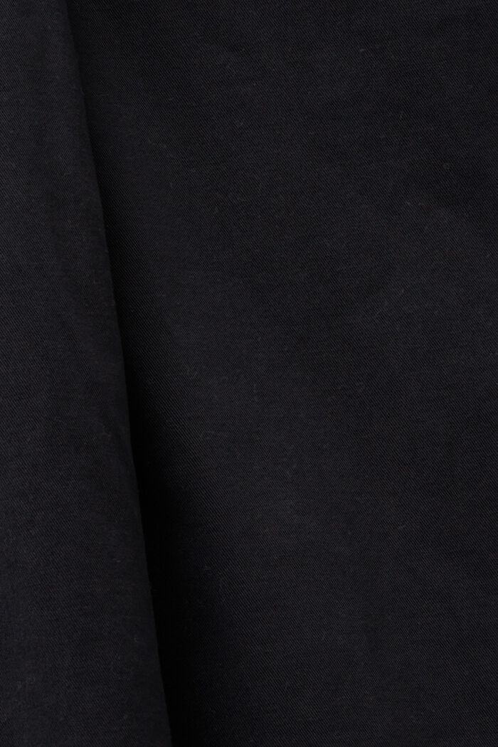 Chino dritti in cotone biologico, BLACK, detail image number 5