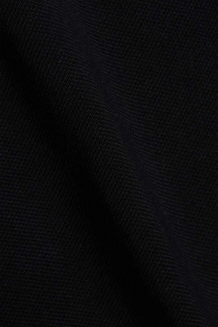 Polo in piqué di 100% cotone biologico, BLACK, detail image number 5