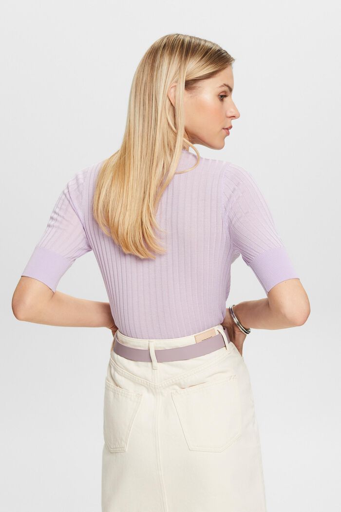 Top in maglia con bottoni, LAVENDER, detail image number 2