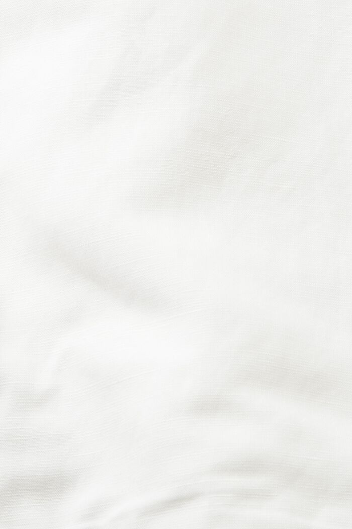 Giacca da mezza stagione con cappuccio, in misto lino, WHITE, detail image number 5