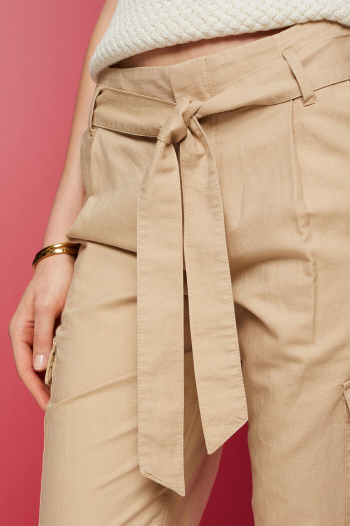 Pantaloni cargo con cintura, SAND, detail image number 2