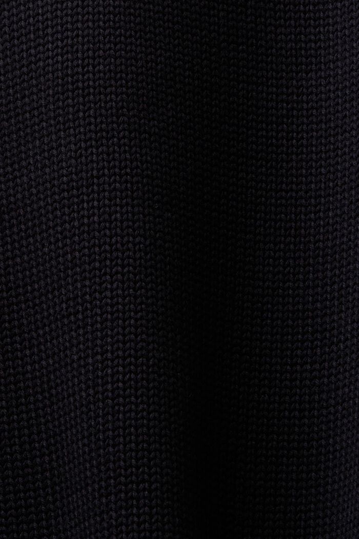 Pullover dolcevita in cotone, BLACK, detail image number 6