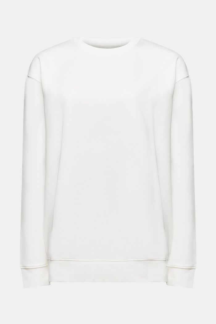 Felpa pullover in misto cotone, OFF WHITE, detail image number 6